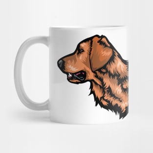 Golden Retriever Portrait Drawing Mug